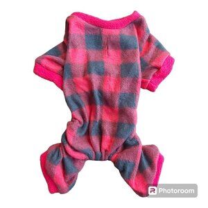 NWOT Red/Black Buffalo Plaid Super Soft Pullover Dog Shirt - Size XS
